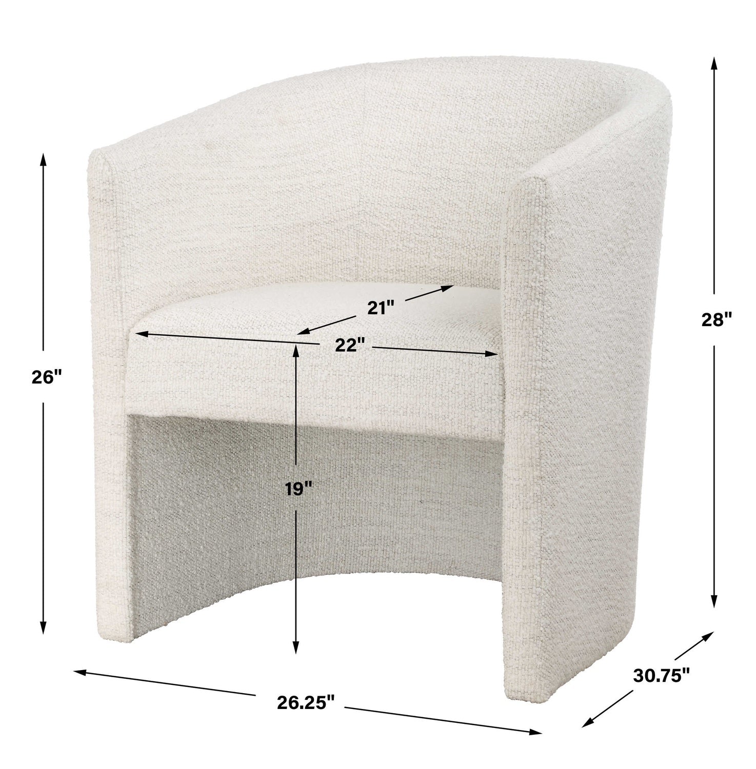 UTTERMOST ENCOMPASS FABRIC DINING CHAIR - Dining Chairs