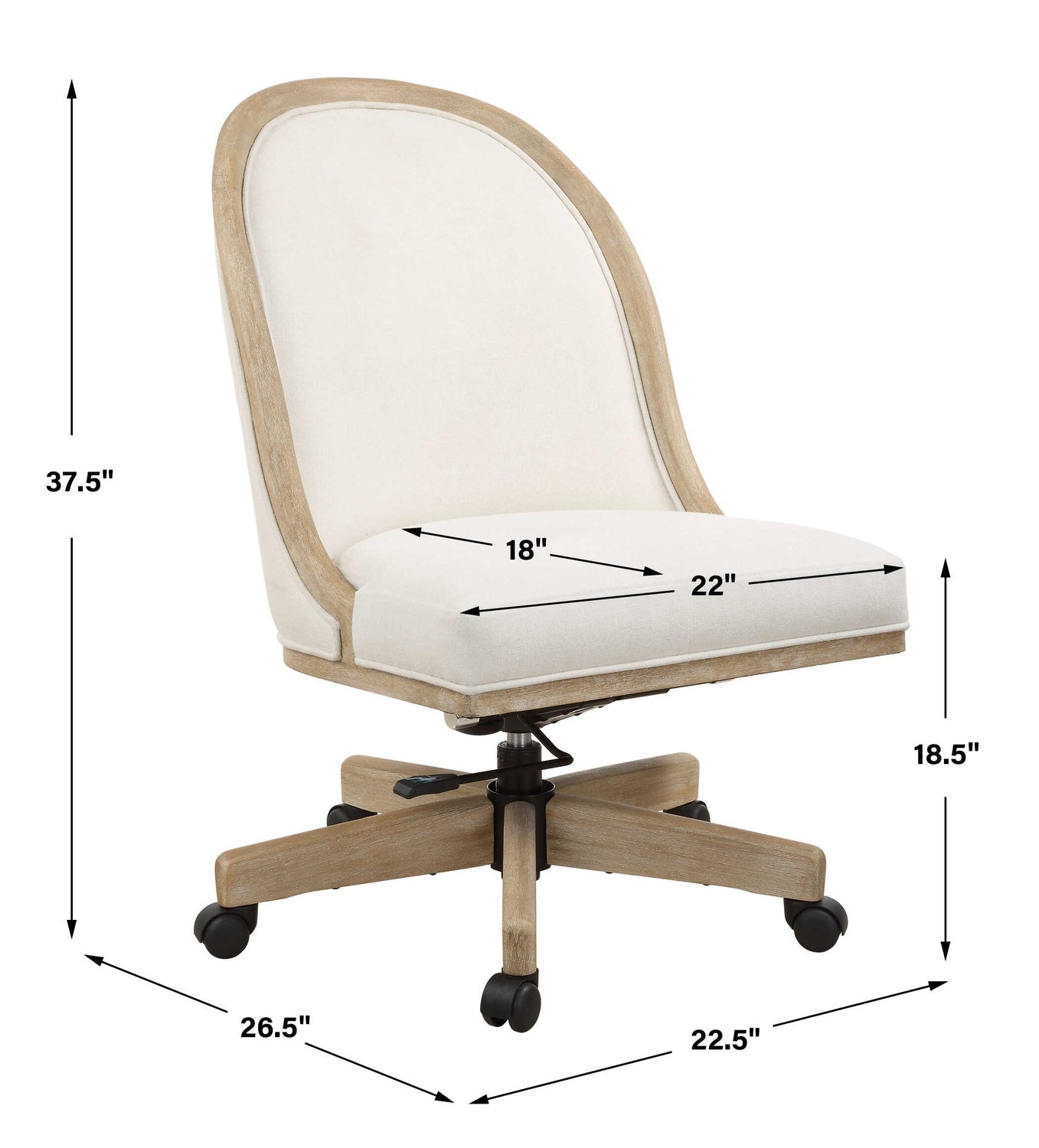 UTTERMOST LITHE DESK CHAIR - Desks