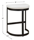 UTTERMOST IVANNA COUNTER STOOL - Benches, Ottoman, Stools