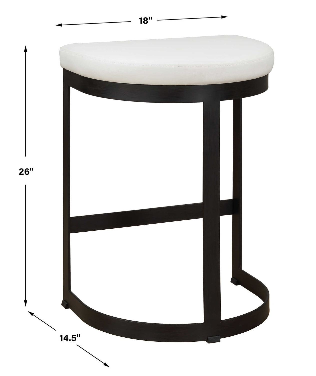 UTTERMOST IVANNA COUNTER STOOL - Benches, Ottoman, Stools