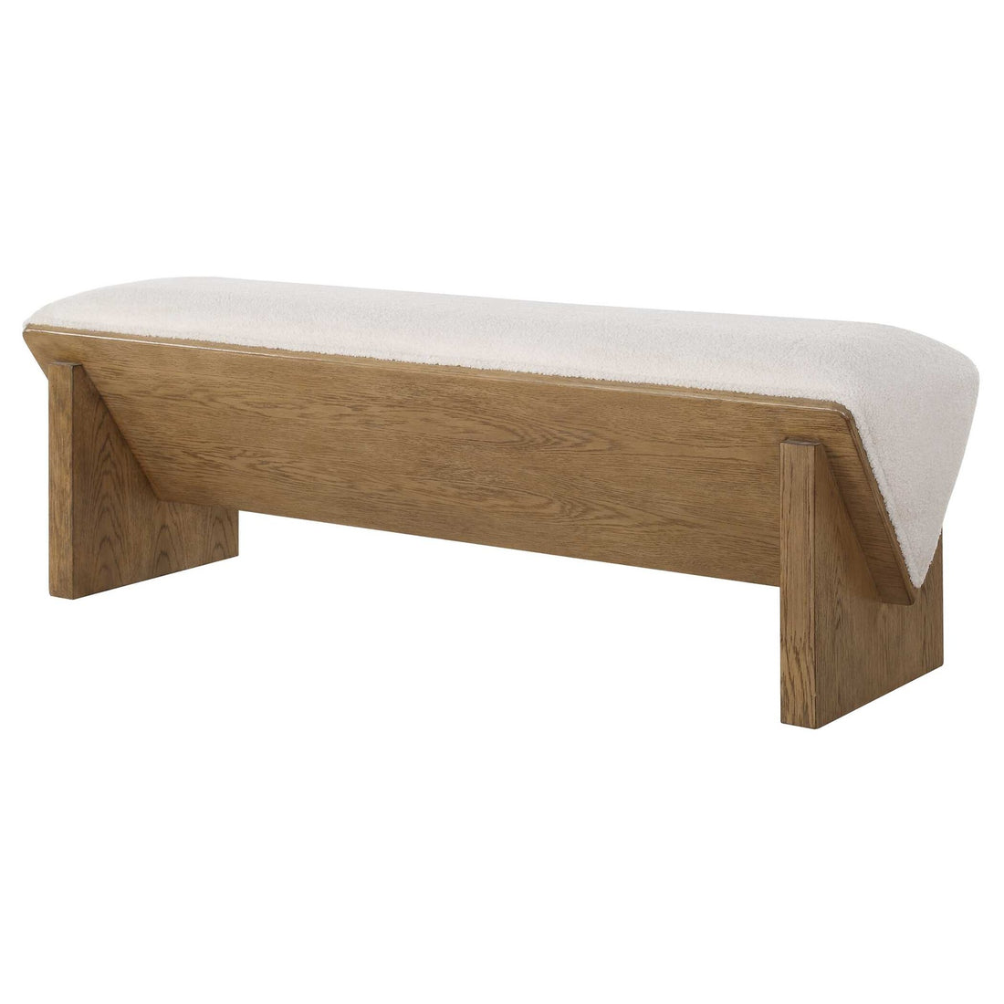 UTTERMOST Wedged Fabric Bench - Benches, Ottoman, Stools
