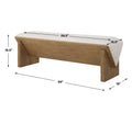 UTTERMOST Wedged Fabric Bench - Benches, Ottoman, Stools