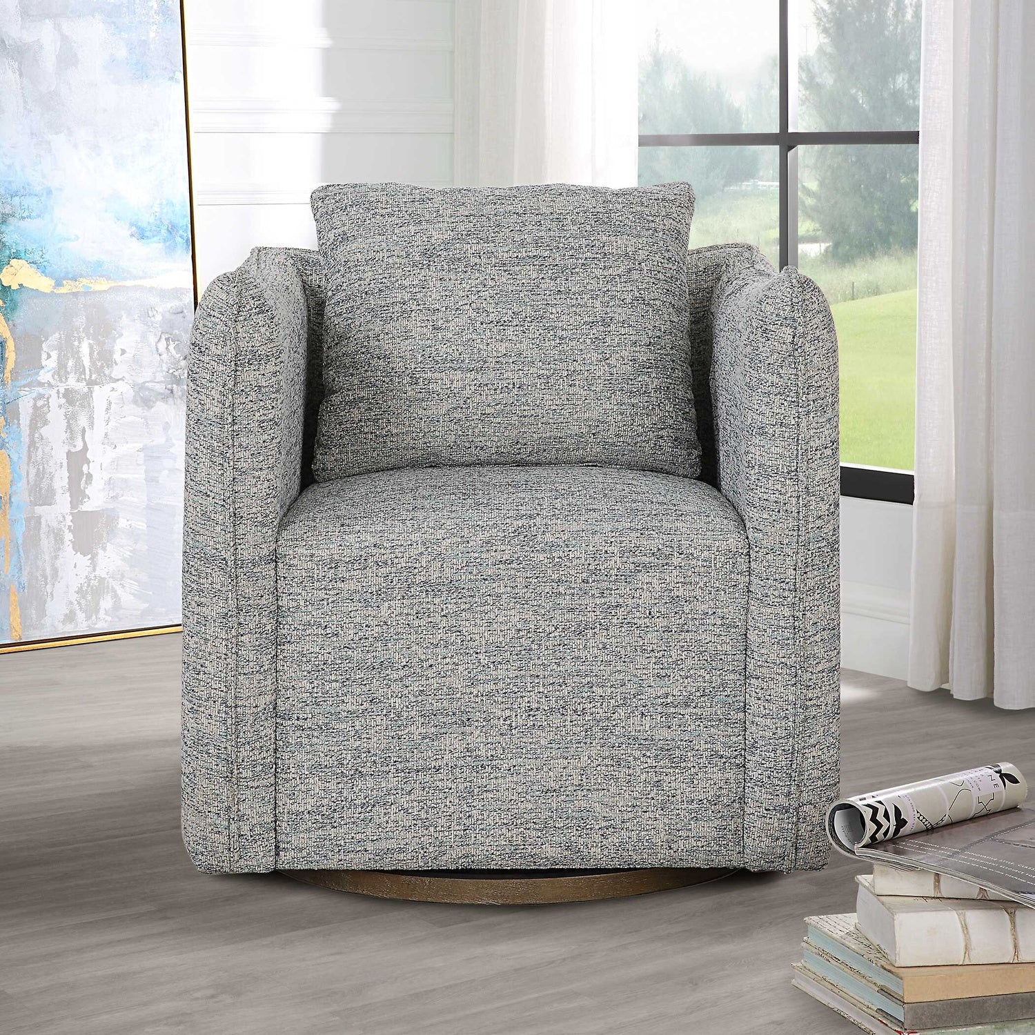 UTTERMOST CORBEN SWIVEL CHAIR - Lounge