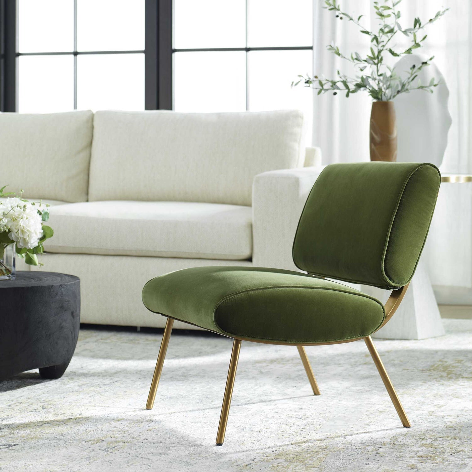 UTTERMOST KNOLL MID-CENTURY ACCENT CHAIR - Lounge