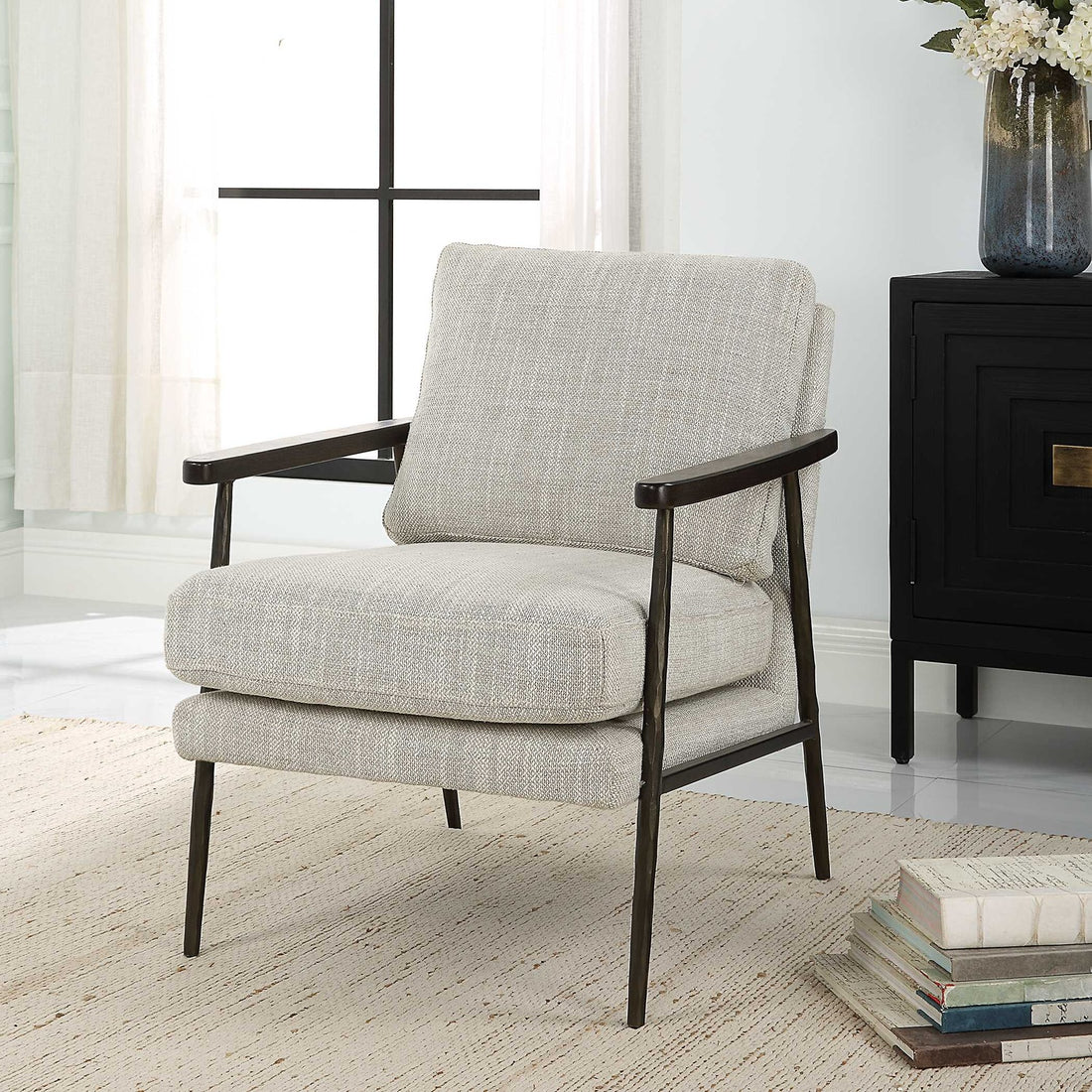 UTTERMOST Sebastian Cast Accent Chair - Lounge