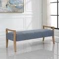 UTTERMOST DAYLIGHT SKY BENCH - Benches, Ottoman, Stools
