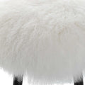 UTTERMOST Wooly Sheepskin Accent Stool - Benches, Ottoman, Stools