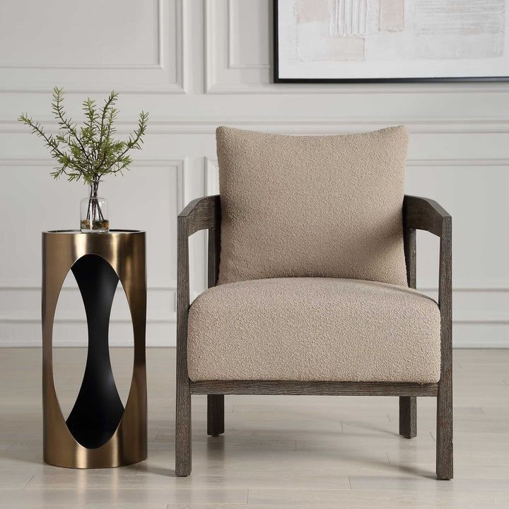 UTTERMOST SIENNA SAND FABRIC ACCENT CHAIR - Lounge
