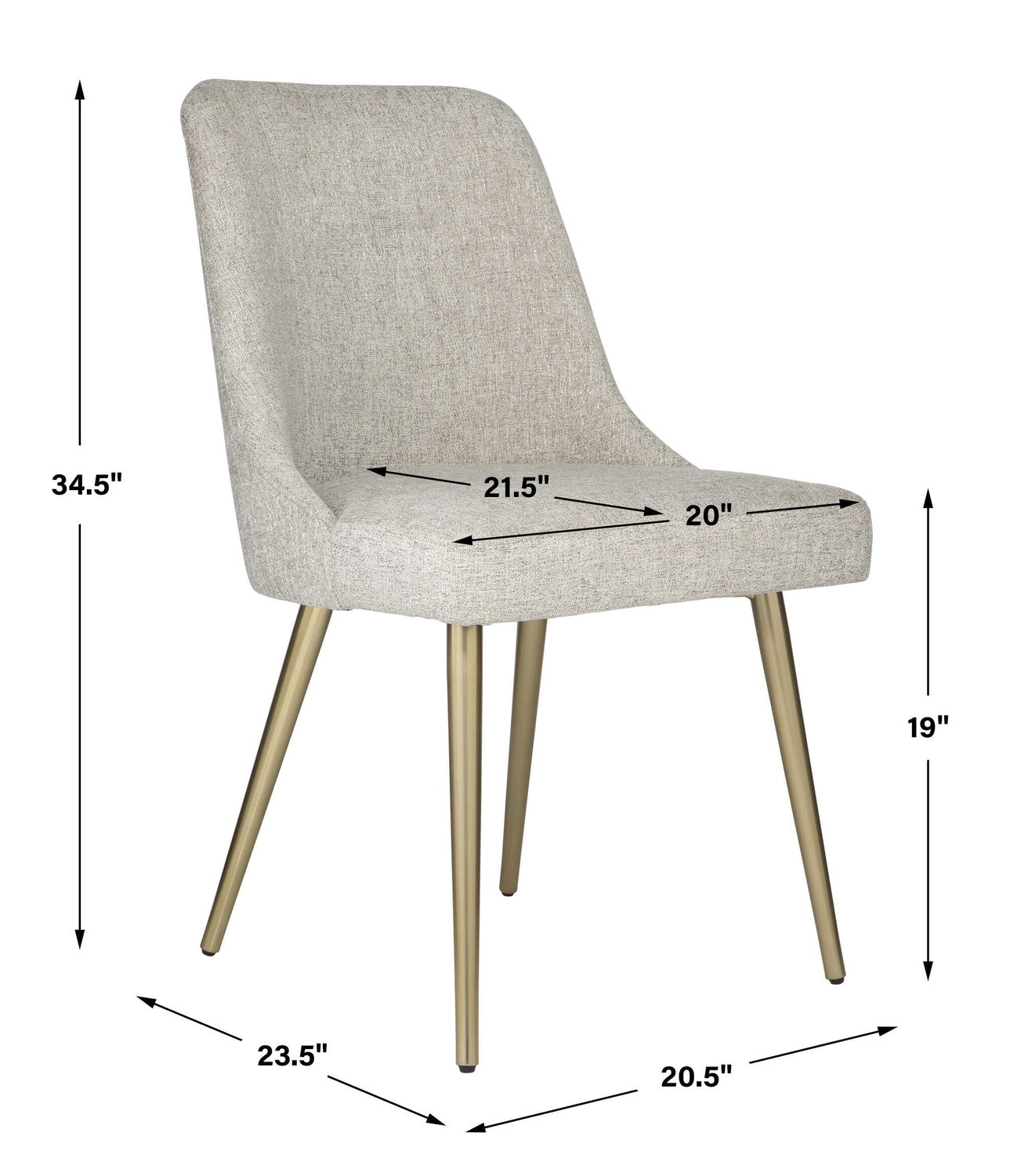 UTTERMOST BRAMWELL DINING CHAIR - Dining Chairs