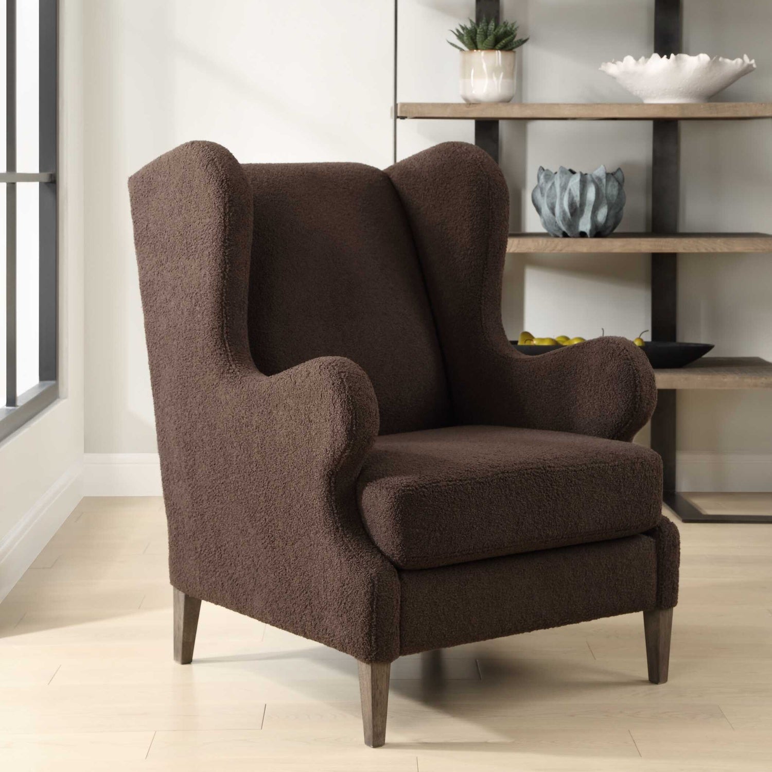 UTTERMOST SERPENTINE FABRIC ACCENT CHAIR - Lounge