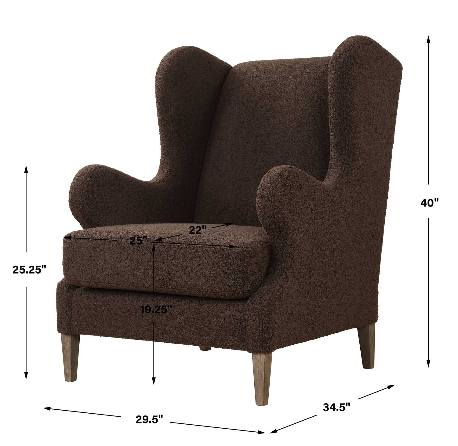 UTTERMOST Serpentine Fabric Accent Chair - Lounge