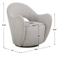 UTTERMOST Wander Fabric Swivel Chair - Lounge