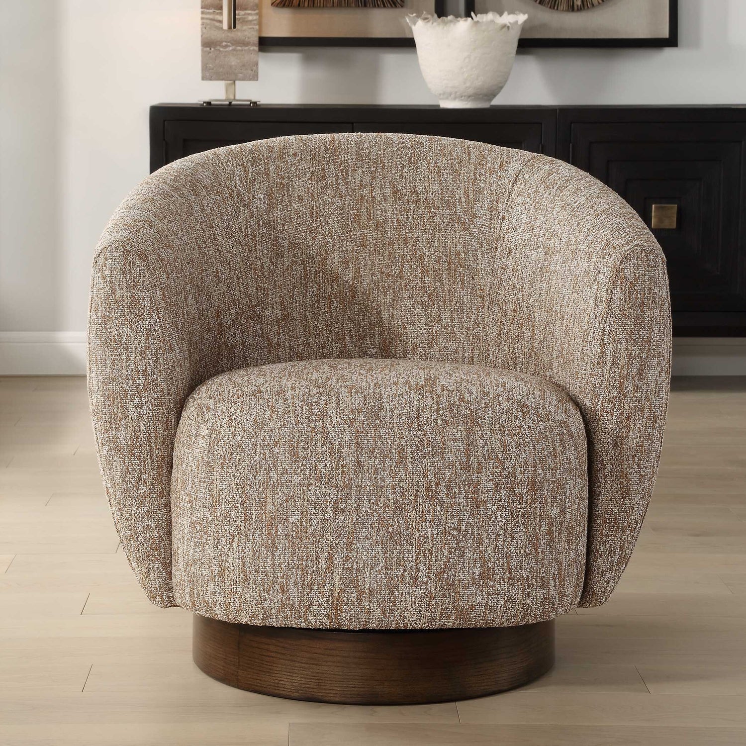UTTERMOST Dunes Fabric Swivel Chair - Lounge