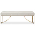UTTERMOST Swale Leather Bench - Benches, Ottoman, Stools
