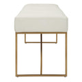 UTTERMOST Swale Leather Bench - Benches, Ottoman, Stools