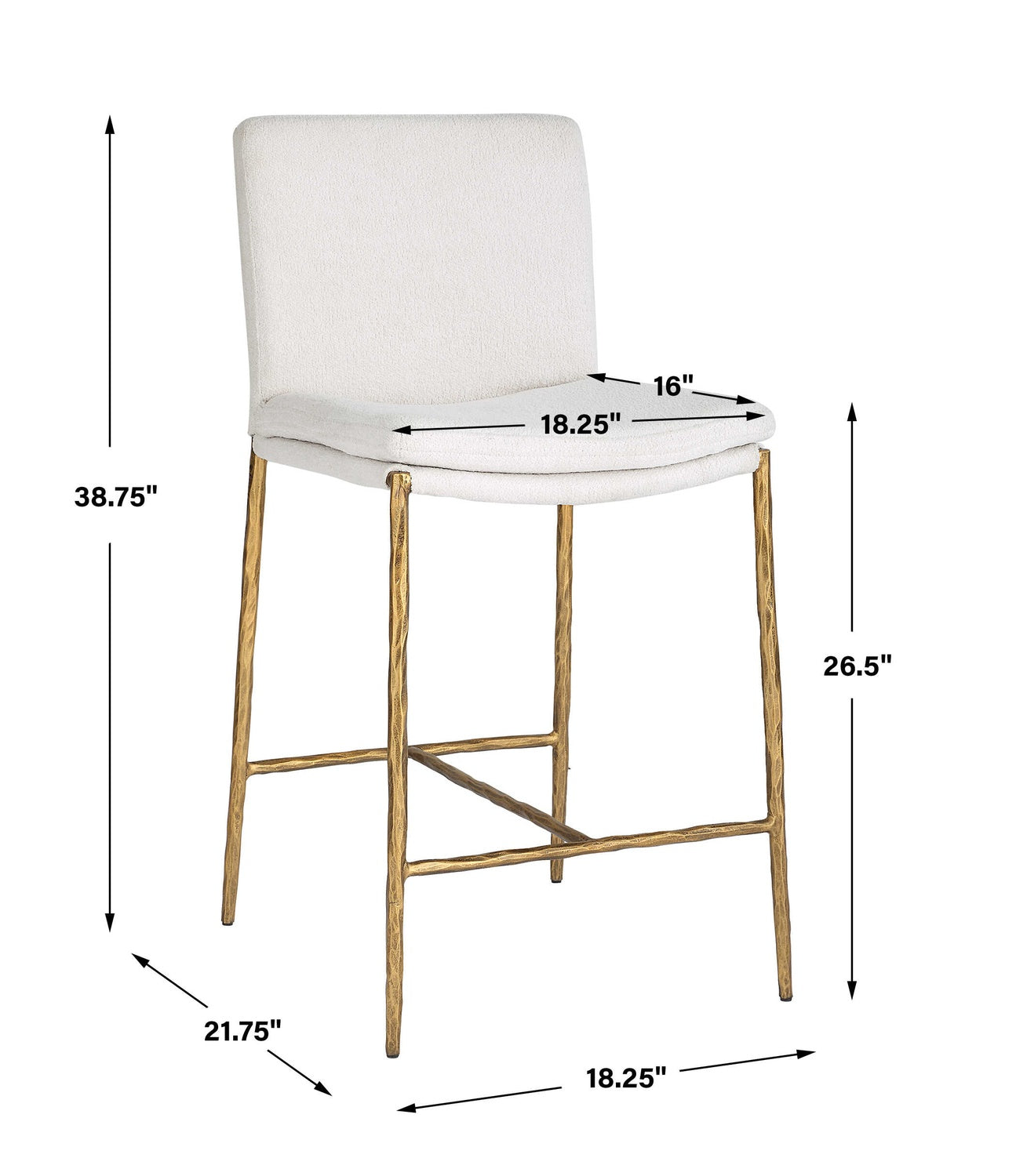 UTTERMOST ASCEND COUNTER STOOL - Benches, Ottoman, Stools