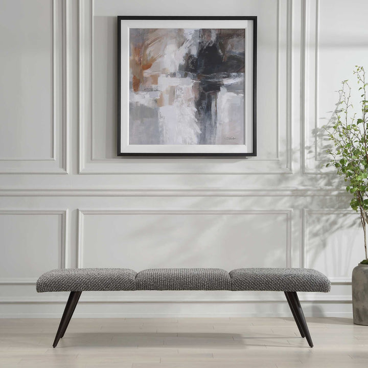 UTTERMOST Bowtie Fabric Bench - Benches, Ottoman, Stools