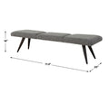 UTTERMOST Bowtie Fabric Bench - Benches, Ottoman, Stools