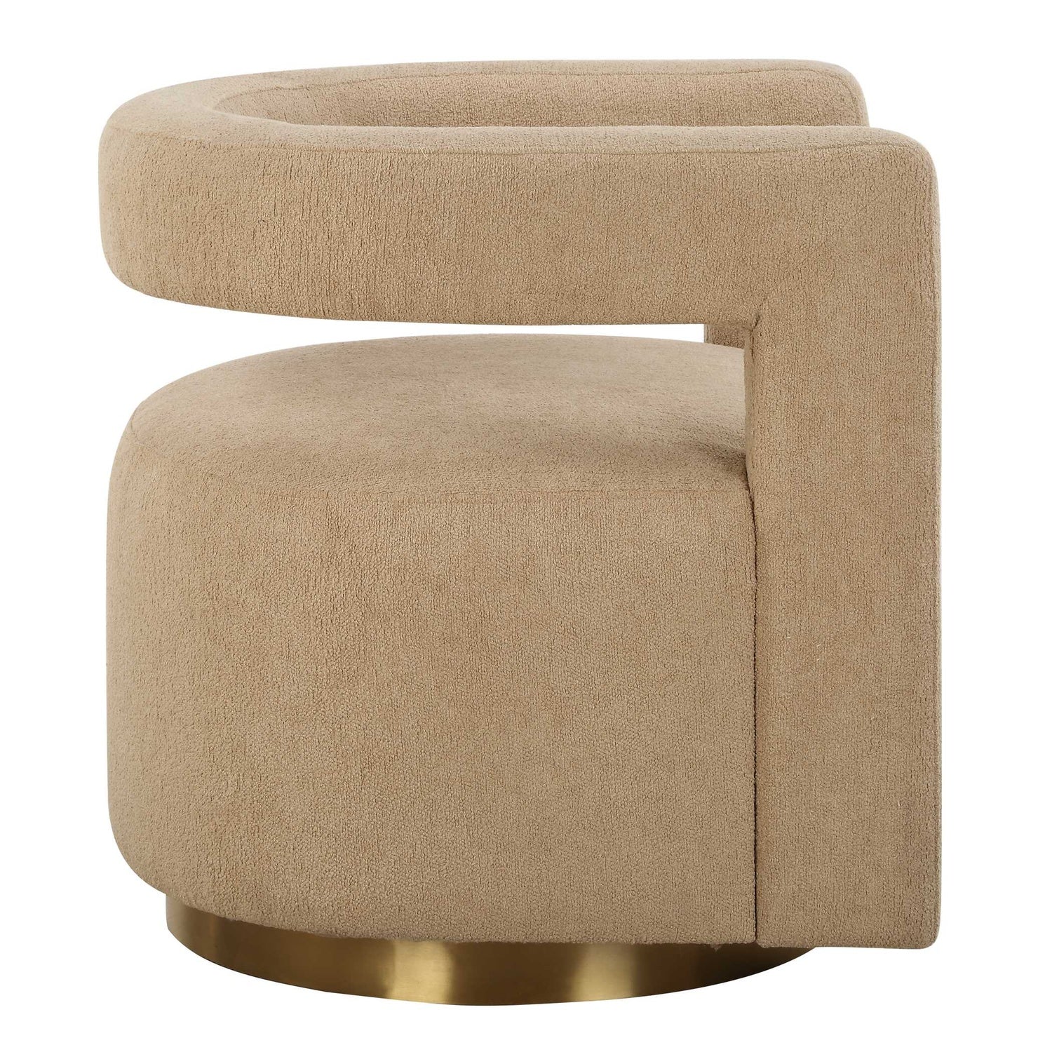 UTTERMOST Grounded Modern Swivel Chair - Lounge