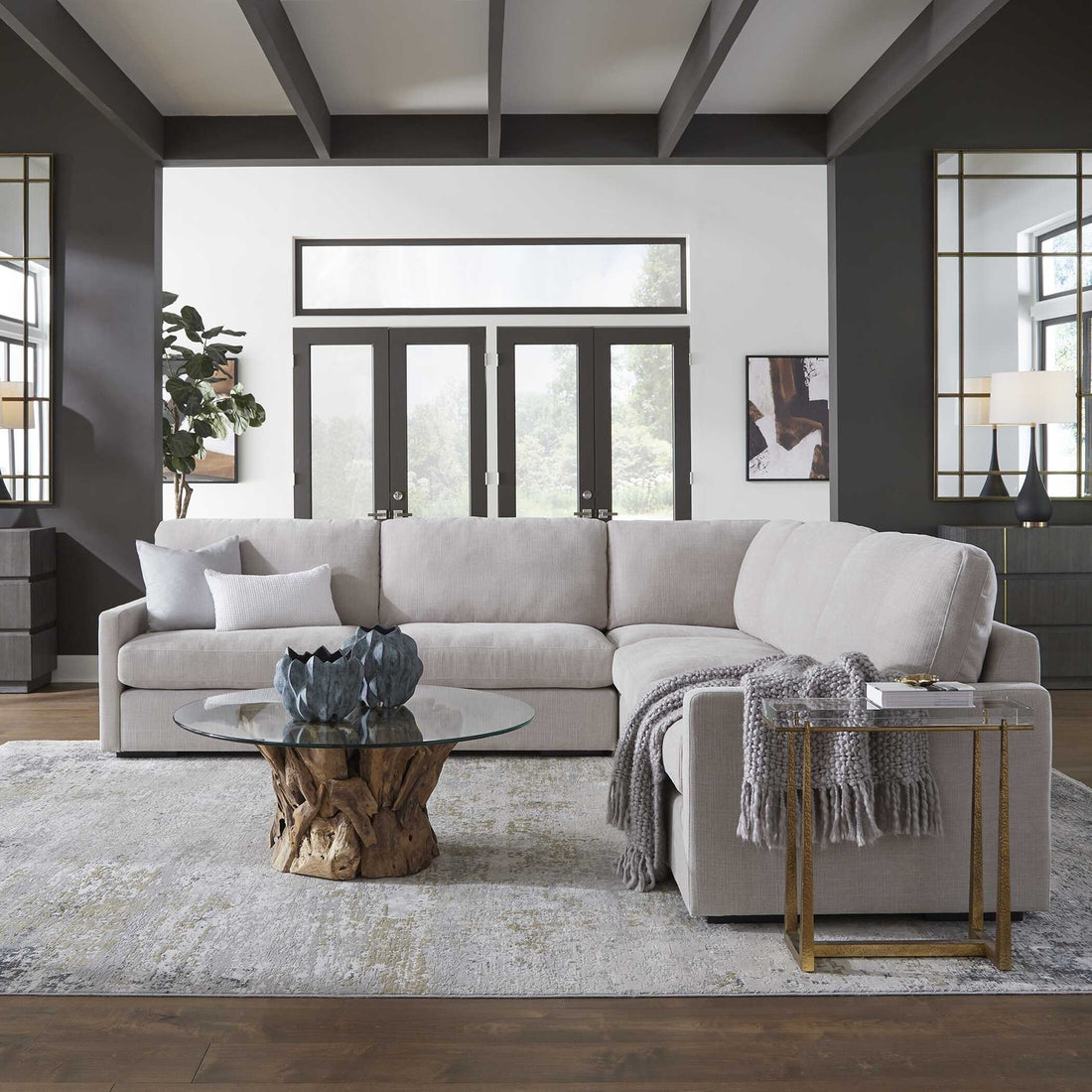 UTTERMOST Refuge Armless Sofa - Sofa