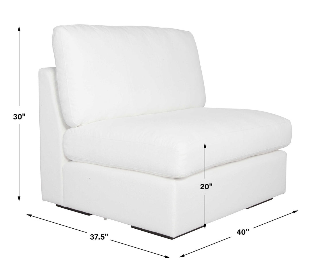UTTERMOST REFUGE ARMLESS ARCTIC SOFA - Sofa