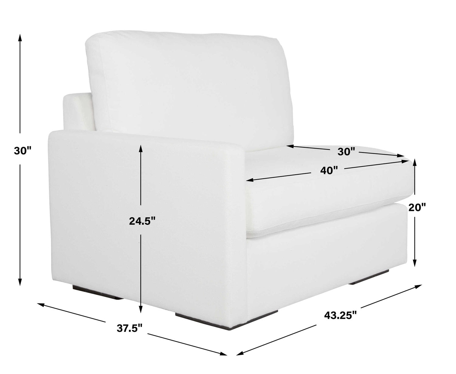 UTTERMOST REFUGE ARCTIC SOFA - Sofa