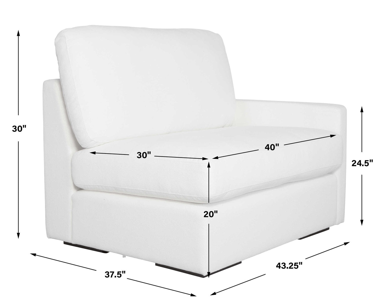 UTTERMOST REFUGE ARCTIC SOFA - Sofa