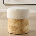 UTTERMOST Swirls Poplar Ottoman - Benches, Ottoman, Stools