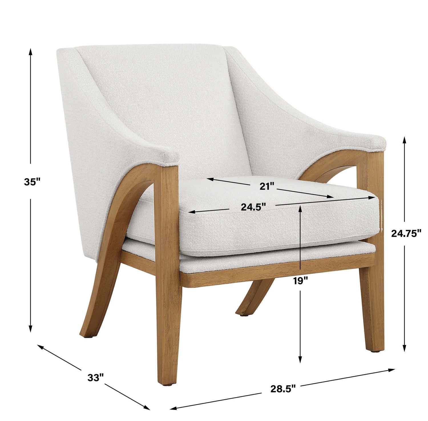 UTTERMOST EVOLVE FABRIC ACCENT CHAIR - Lounge