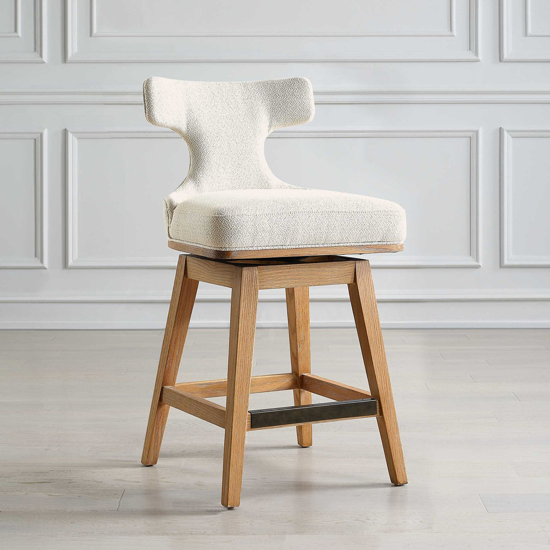 UTTERMOST Klismos Fabric Counter Stool - Benches, Ottoman, Stools