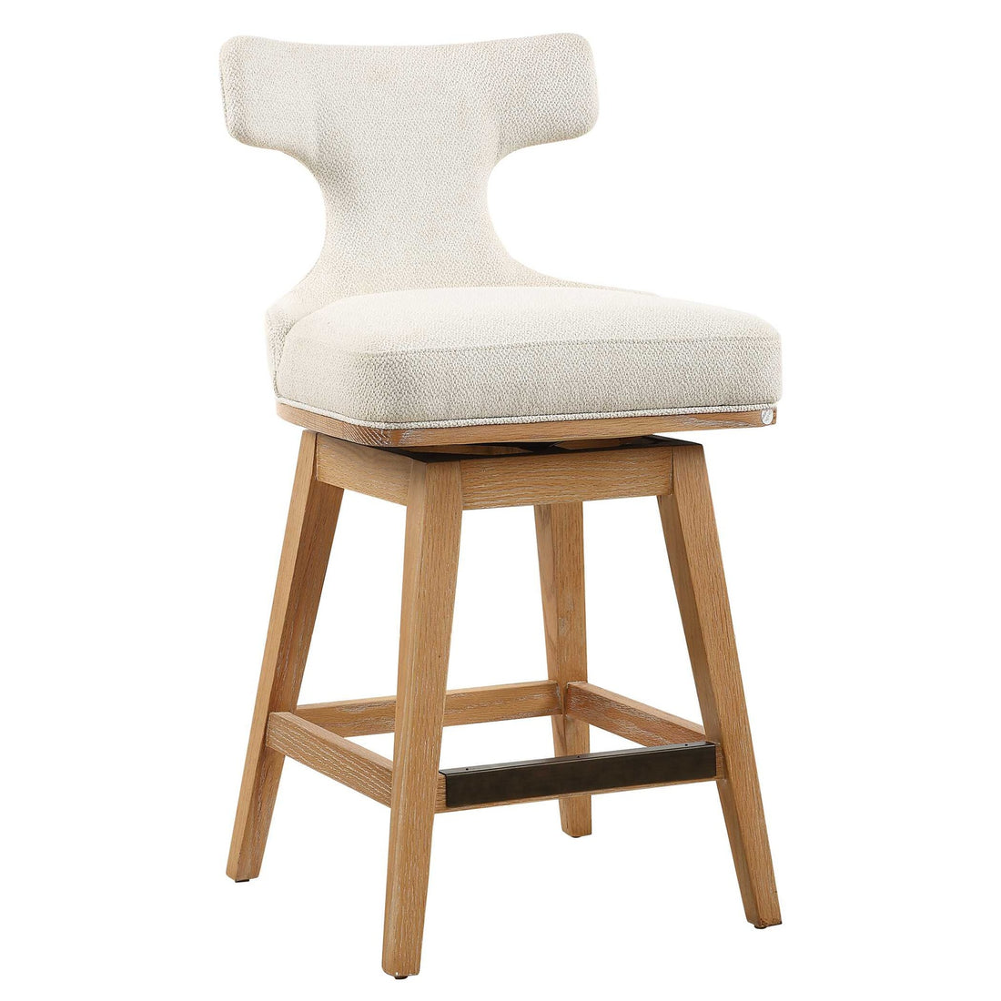 UTTERMOST Klismos Fabric Counter Stool - Benches, Ottoman, Stools