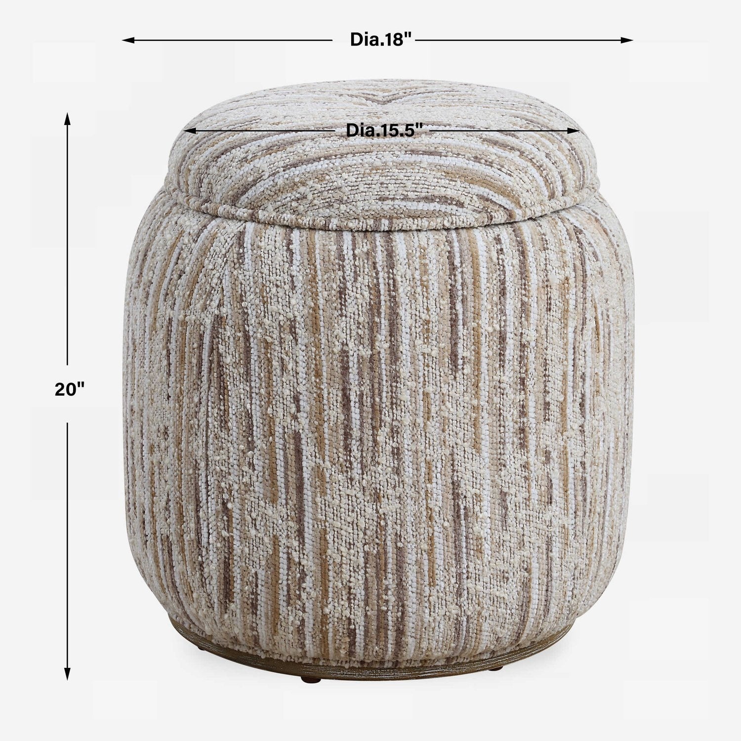 UTTERMOST Dialogue Ottoman - Benches, Ottoman, Stools