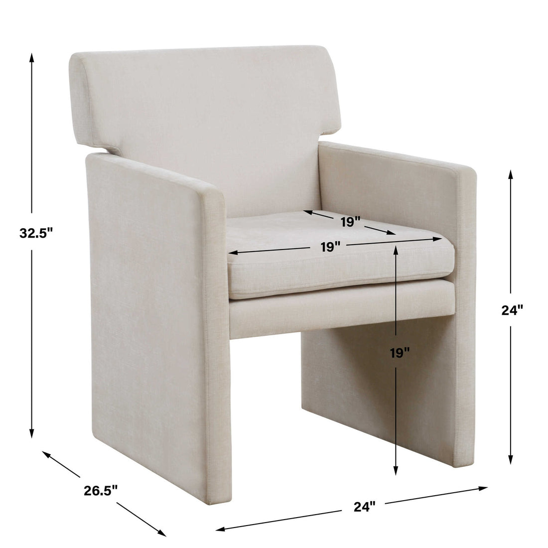 UTTERMOST Colette Dining Chair - Dining Chairs