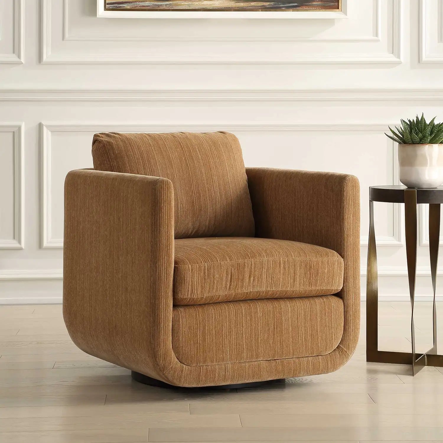 UTTERMOST Abound Ginger Swivel Chair - Lounge