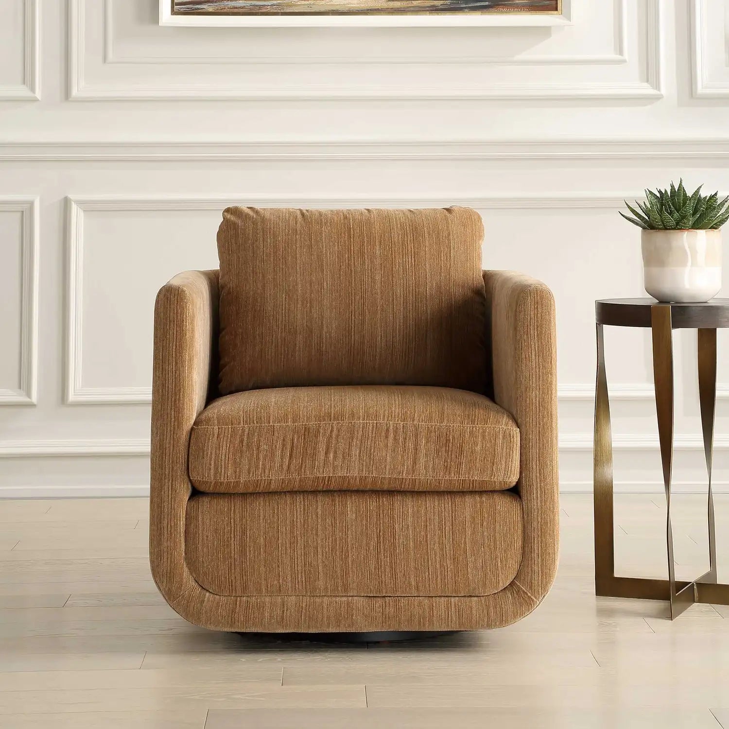 UTTERMOST Abound Ginger Swivel Chair - Lounge