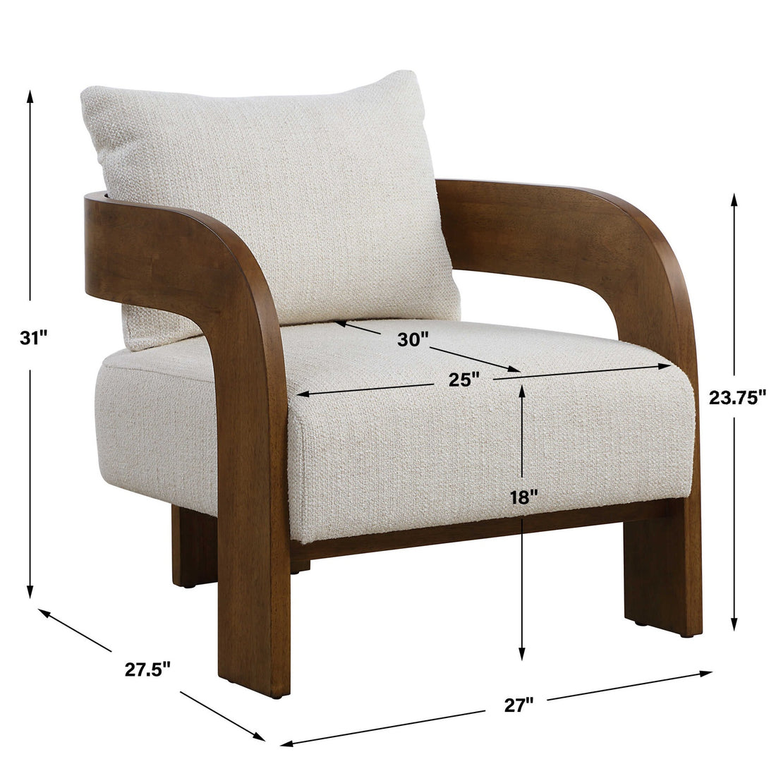 UTTERMOST Rowan Accent Chair - Lounge
