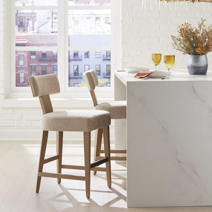 UTTERMOST ELYSIAN SAND COUNTER STOOL - Benches, Ottoman, Stools
