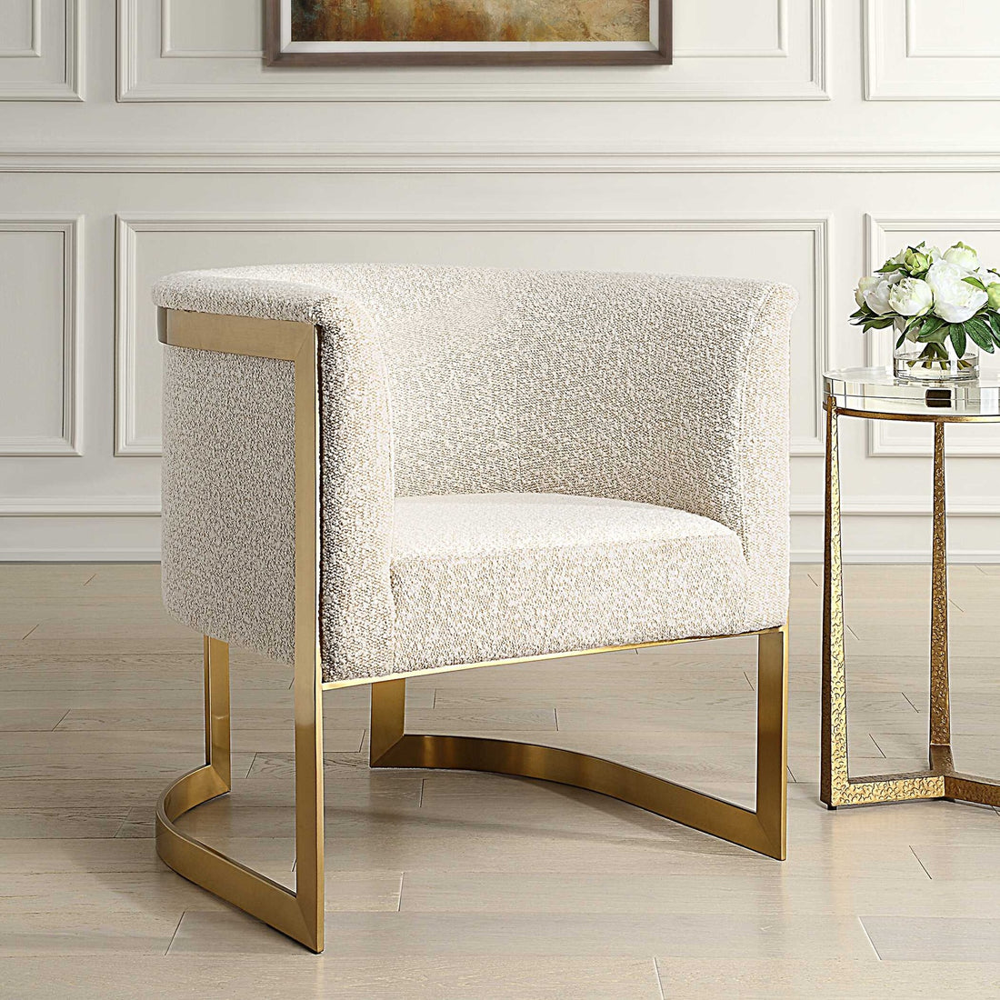 UTTERMOST Bellina Plush Barrel Chair - Lounge