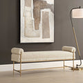UTTERMOST BOLSTER PEARL BENCH - Benches, Ottoman, Stools