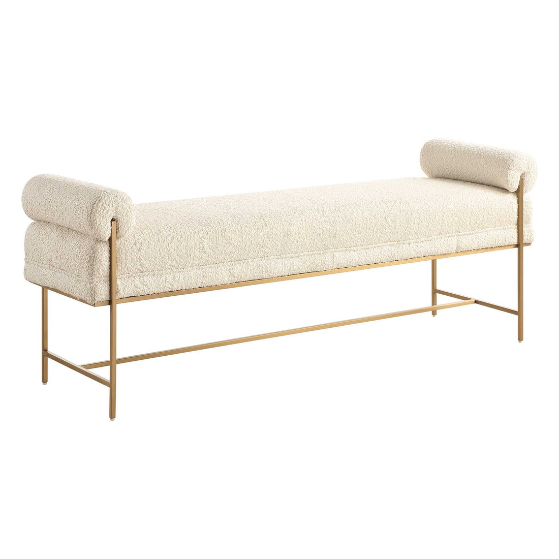 UTTERMOST Bolster Pearl Bench - Benches, Ottoman, Stools