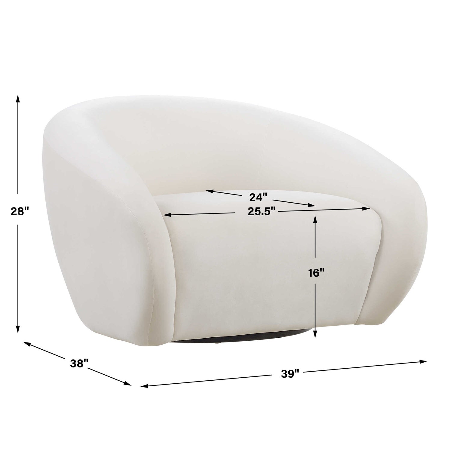 UTTERMOST DESOTO SWIVEL CHAIR - Lounge