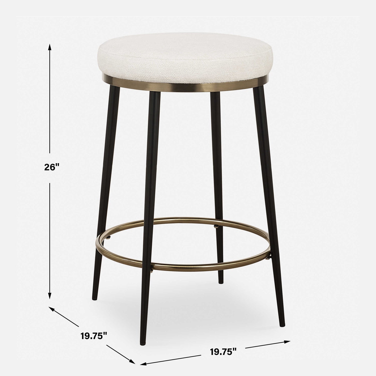 UTTERMOST ENSEMBLE COUNTER STOOL - Benches, Ottoman, Stools