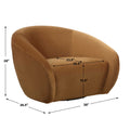 UTTERMOST DeSoto Hazelnut Swivel Chair - Lounge