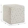 UTTERMOST Joie Chenille Ottoman - Benches, Ottoman, Stools