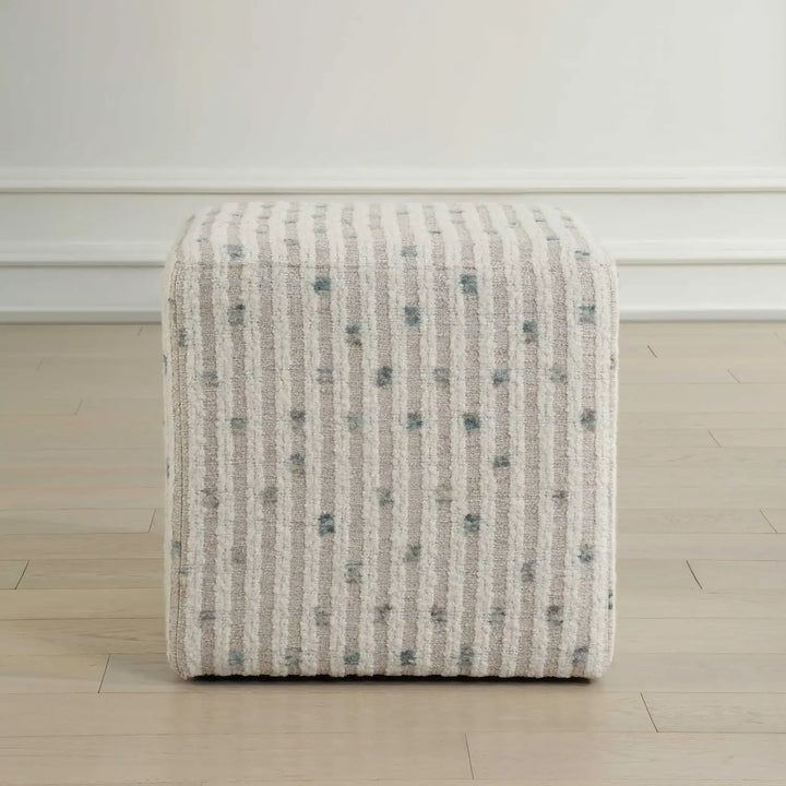 UTTERMOST Joie Chenille Ottoman - Benches, Ottoman, Stools