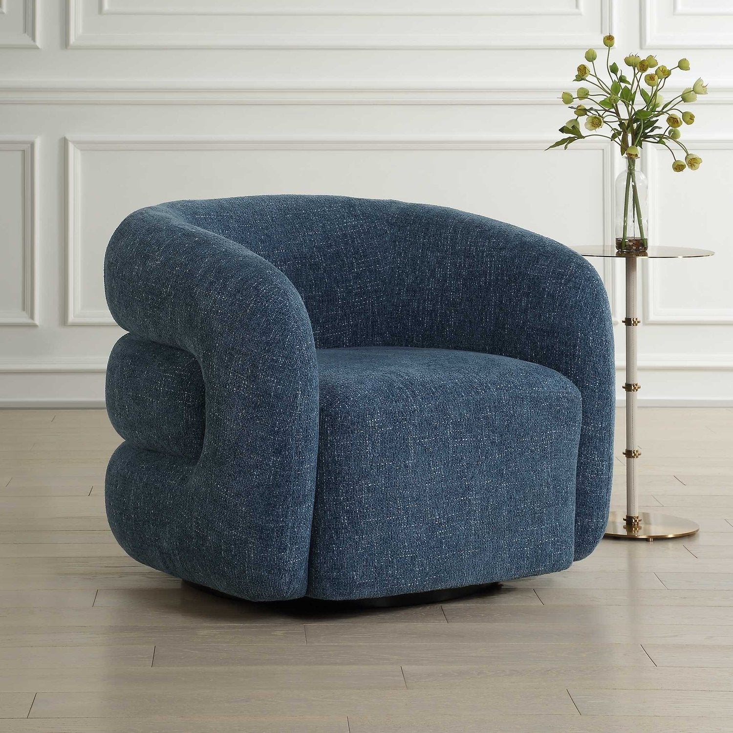 UTTERMOST Junie Swivel Barrel Chair - Lounge