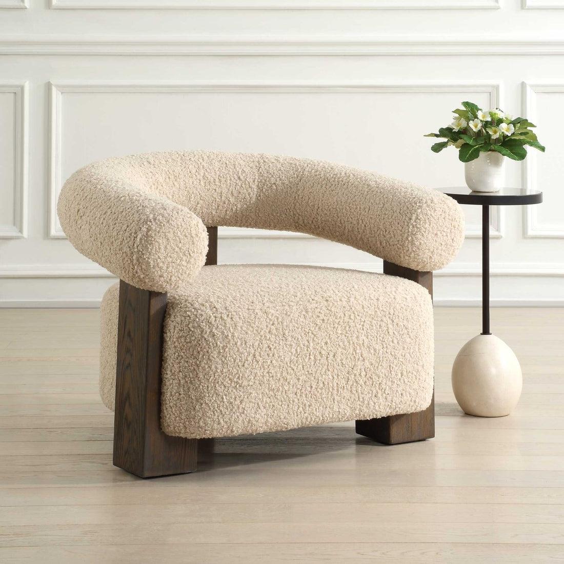 UTTERMOST Lennox Shearling Accent Chair - Lounge