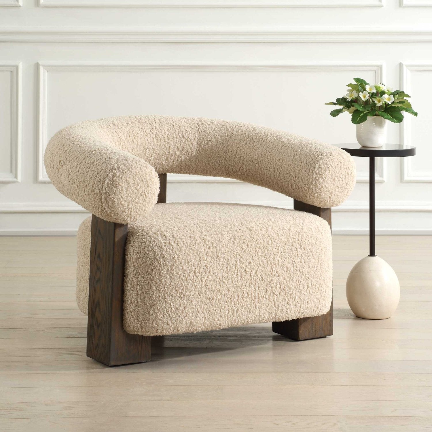 UTTERMOST Lennox Shearling Accent Chair - Lounge