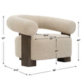 UTTERMOST LENNOX SHEARLING ACCENT CHAIR - Lounge