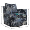 UTTERMOST TISDELL PATTERNED SWIVEL/GLIDER - Decorative Accents